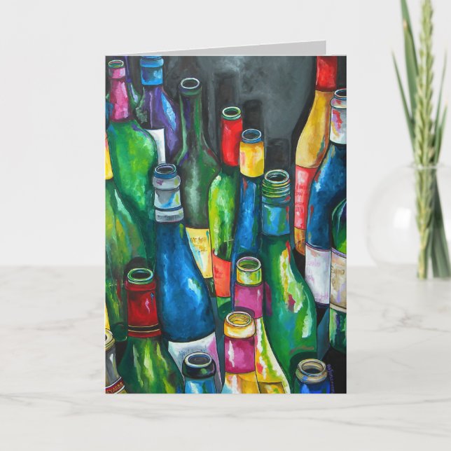 Weingrußkarte Karte (Vorderseite)