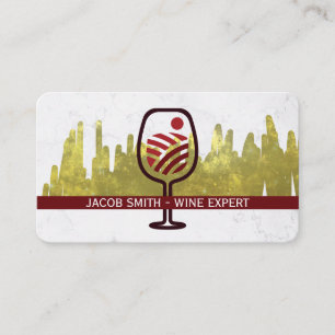 Weingut-Logo   Goldfolie Marmor Visitenkarte