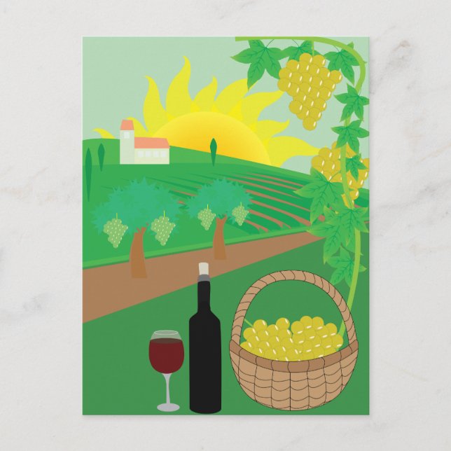 Weingut Postkarte (Vorderseite)