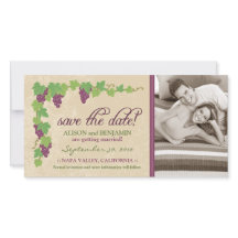 Weingut Save-the-Date-Ankündigung (Pergament)