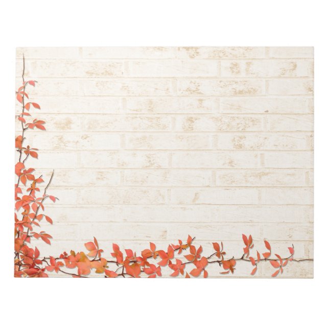 Weinhochzeit im Herbst Notizblock (Vorderseite)