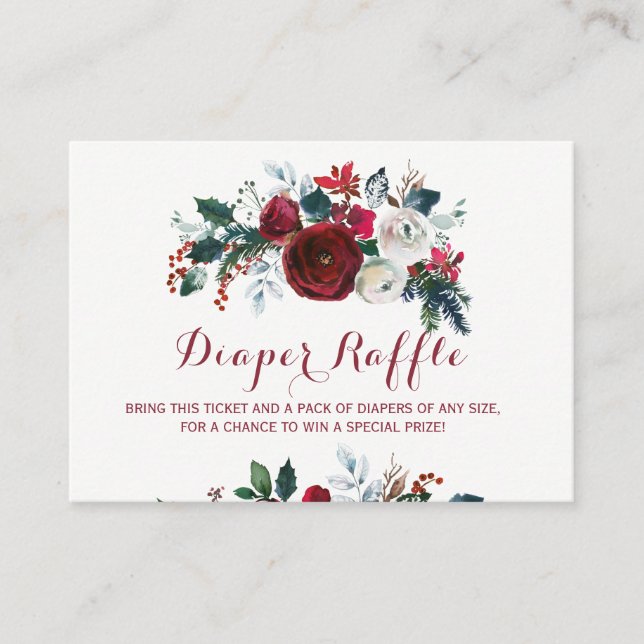 Weinkarte für die Verlosung von Weinpeony Babydusc Begleitkarte (Vorderseite)