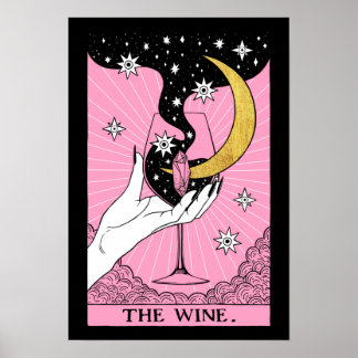 Weinkarte mit Tarot Poster