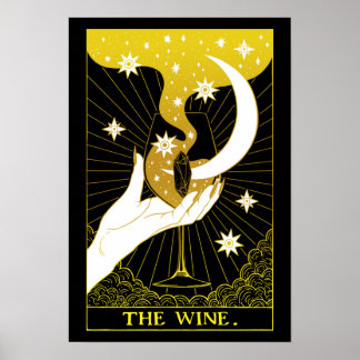 Weinkarte mit Tarot Poster