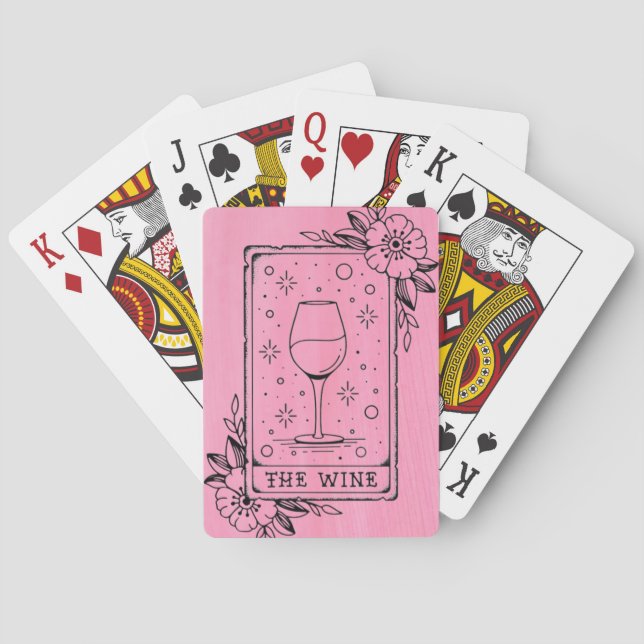 Weinkarte Tarot Spielkarten (Rückseite)