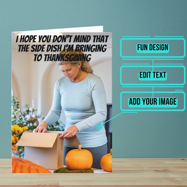 Weinkarte Weinlecker Erntedank Karte (Share your gratitude this year with a Thanksgiving greeting card using a fun and funny design.)