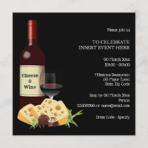 Weinkäsescocktail Party in formalem Schwarz