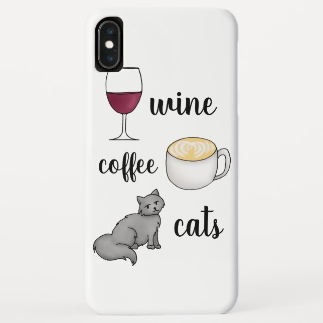 Weinkekse Hungernde Niedliche Katze Lover Case-Mate iPhone Hülle (Rückseite)