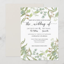 Weinkeller Eukalyptus Blätter Einladung