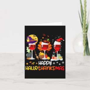 Weinkeller Halloween Erntedank Weihnachtsfest Happ Karte