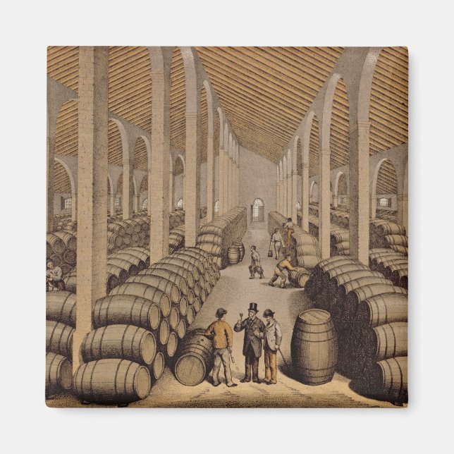 Weinkeller in Jerez de la Frontera Magnet (Vorne)