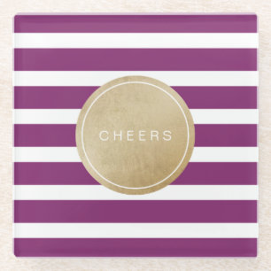 Weinkeller lila minimalistisch moderne Trauben Glasuntersetzer