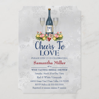 Weinkeller oder Brautdusche Einladung