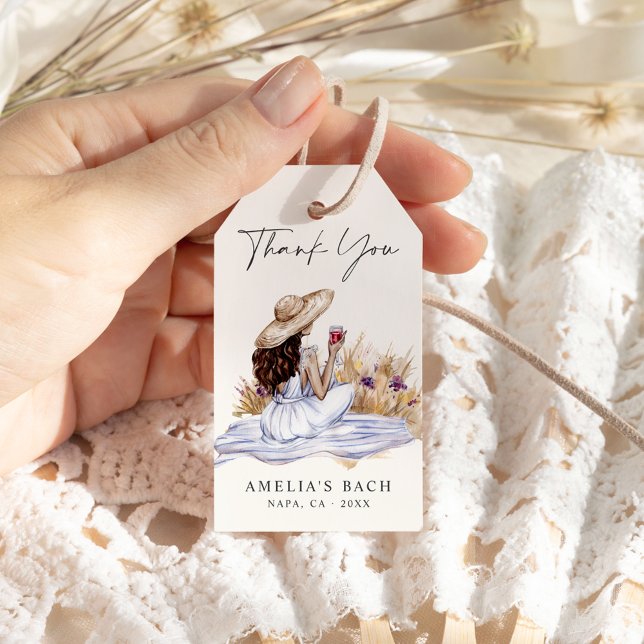 Weinkeller Picnic Hütte Bachelorette Geschenkanhänger (Von Creator hochgeladen)