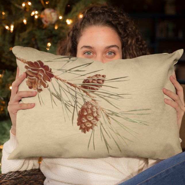 Weinkeller Weihnachten Urlaub Pine Tree Branch Con Lendenkissen (Von Creator hochgeladen)