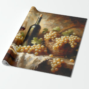 Weinkeller Weingut Trauben Stillleben Geschenkpapier