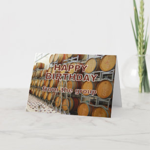Weinkellerei-alles Gute zum Geburtstag von der Karte