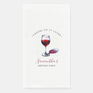 Weinkellerei Geburtstagsparty Thema Papier Napkins Serviette