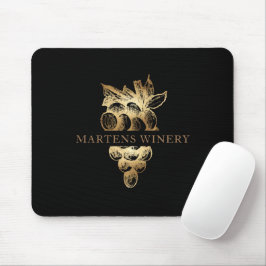Weinkellerei Goldtrauben-Monogramm Mousepad