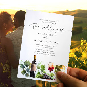 Weinkellerei Hochzeit Einladung