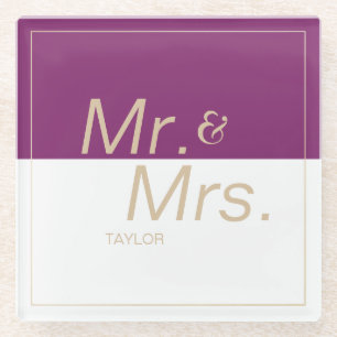 Weinkellerei lila minimalistisch moderne Hochzeit  Glasuntersetzer