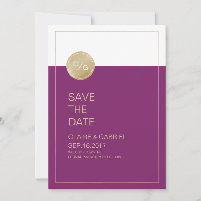 Weinkellerei minimalistische moderne Hochzeit spei Save The Date (Vorderseite)