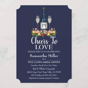 Weinkellerei-oder Wein-Brautparty-Einladung Einladung