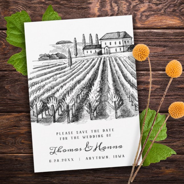 Weinkellerei Thema Hochzeit retten Datum Save The Date (Von Creator hochgeladen)