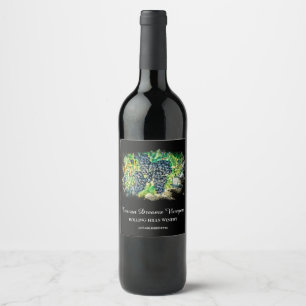 *~* Weinkellertraubencluster Weinberg AR21 Weingut Weinetikett