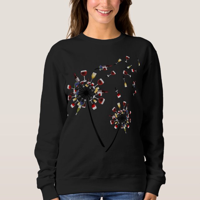 Weinkellner aus Glas Liebe Trinkwein Sweatshirt (Vorderseite)