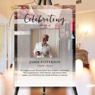 Weinkenner Feier zum Foto des Lebens Beerdigung Poster