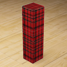 Weinkiste Red Tartan