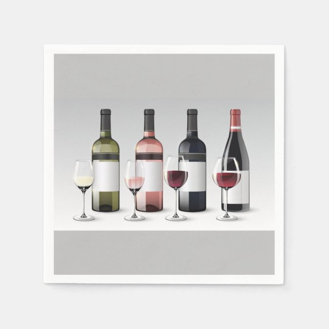 Weinkollektionspapier Napkins Serviette (Vorderseite)