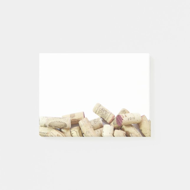 Weinkorken Post-it® Notizen (Vorderseite)