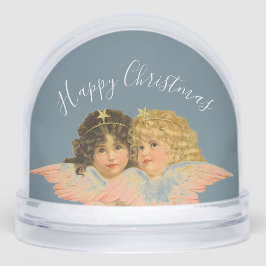 WEINKRISTMAS ANGELEGT UND SCHNEEFLAKE SCHNEEKUGELN