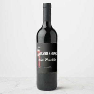 Weinlabel für einen Klempner im Ruhestand Weinetikett