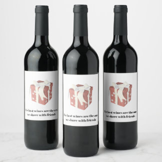 Weinlabel 'Geteilte Freude' Weinetikett
