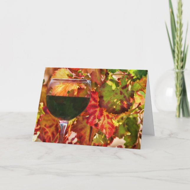 Weinland Dankeschön-Karte Dankeskarte (Vorderseite)