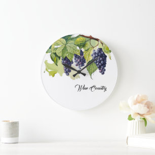 Weinland Große Wanduhr