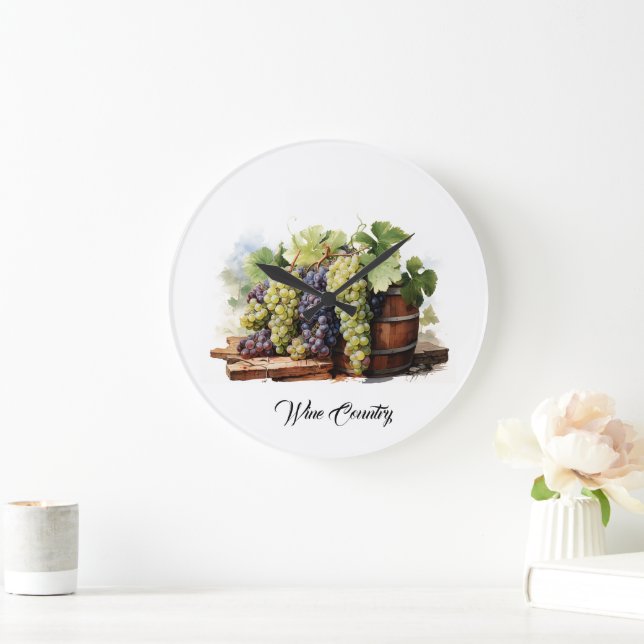 Weinland Große Wanduhr (Zuhause)