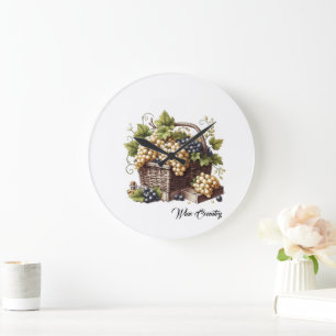 Weinland Große Wanduhr