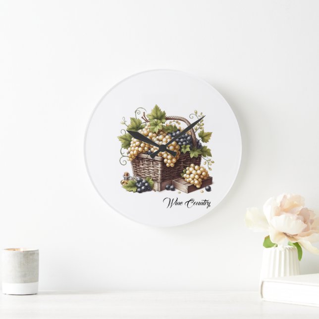 Weinland Große Wanduhr (Zuhause)