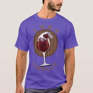 Weinliebhaber Geburtstag 1985 Vintage T-Shirt