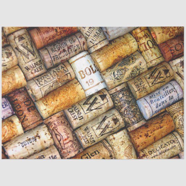 Weinliebhaber Gewebe Seidenpapier (Vorderseite)