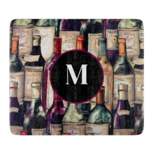 Weinliebhaber Glas-Schneidebrett Schneidebrett