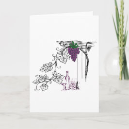 Weinliebhaber Leere Karte