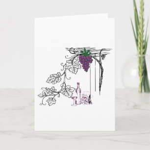 Weinliebhaber Leere Karte