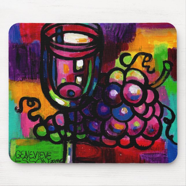 Weinliebhaber Mousepad (Vorne)