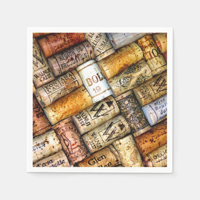 Weinliebhaber Papier Napkins Serviette (Vorderseite)