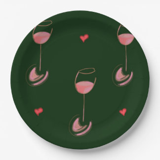 Weinliebhaber Pappteller